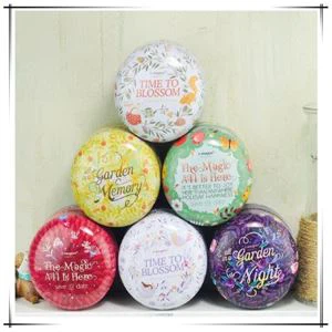 Teh Sealed Jar Packing Box Round Kecil Mac Gincu Box Tin 6pcs / Lot Double Cover Capsule Cap Storage Boxes untuk Sabun Tubuh Candy