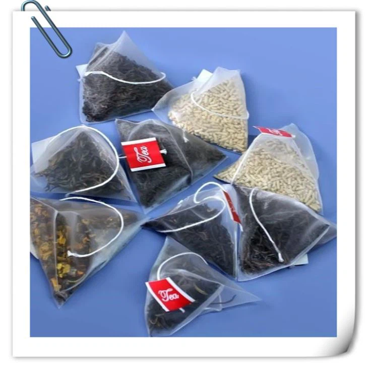 Biodegradable High Quality Pyramid Heat Seal Empty Nylon Mesh Triangle Tea Bag