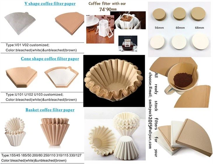V01 Coffee Filter Paper 1-2cup Unbleached